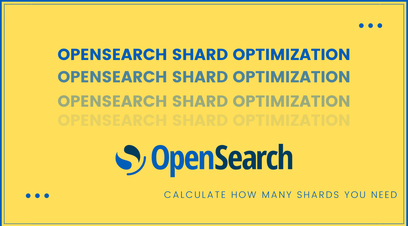 OpenSearch Shard Optimization